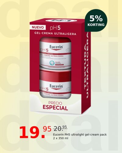 Eucerin PH5 ultralight gel-cream pack 2 x 350 ml