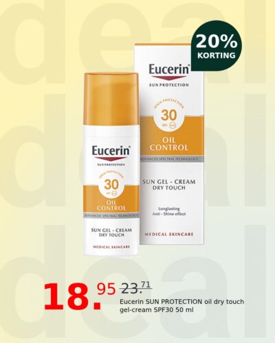 Eucerin SUN PROTECTION oil dry touch gel-cream SPF30 50 ml