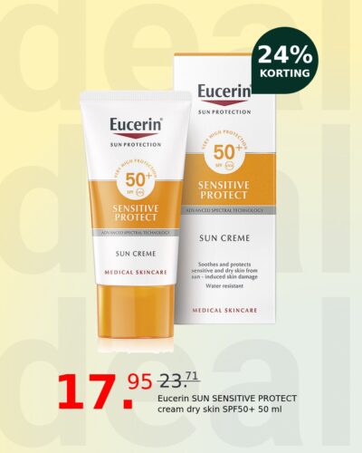 Eucerin SUN SENSITIVE PROTECT cream dry skin SPF50+ 50 ml