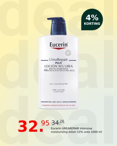 Eucerin UREAREPAIR intensive moisturizing lotion 10% urea 1000 ml