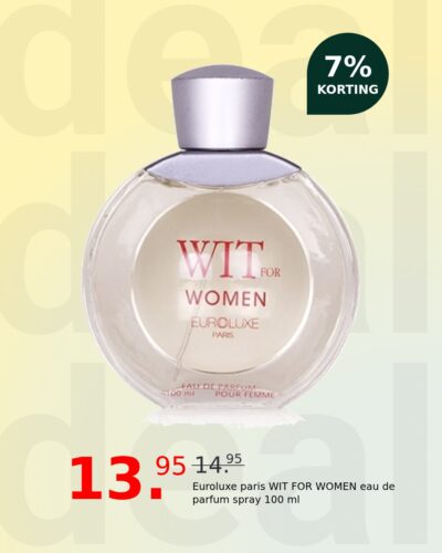 Euroluxe paris WIT FOR WOMEN eau de parfum spray 100 ml