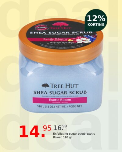 Exfoliating sugar scrub exotic flower 510 gr