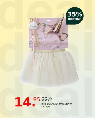 Inca BAILARINA UNICORNIO set 3 pz