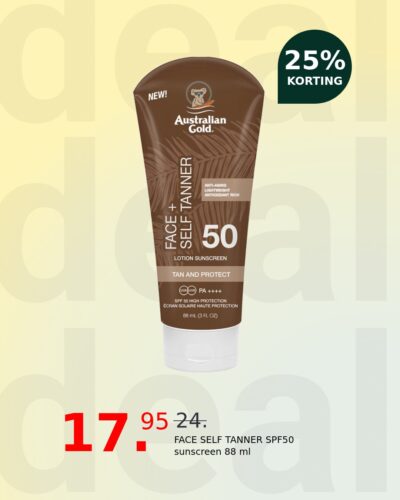 FACE SELF TANNER SPF50 sunscreen 88 ml
