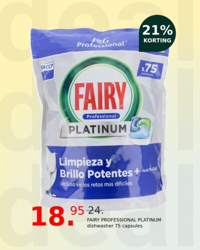 FAIRY PROFESSIONAL PLATINUM dishwasher 75 capsules