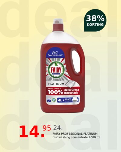 FAIRY PROFESSIONAL PLATINUM dishwashing concentrate 4000 ml
