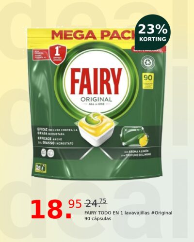 FAIRY TODO EN 1 lavavajillas #Original 90 cápsulas