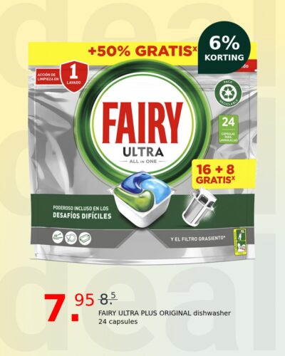 FAIRY ULTRA PLUS ORIGINAL dishwasher 24 capsules