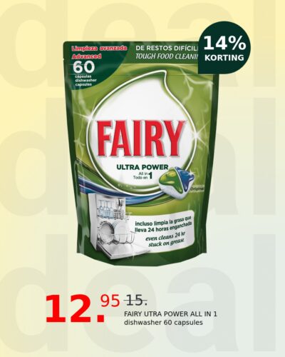 FAIRY UTRA POWER ALL IN 1 dishwasher 60 capsules