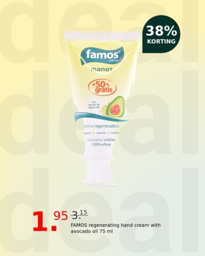 FAMOS regenerating hand cream with avocado oil 75 ml