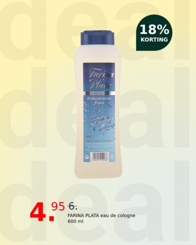 FARINA PLATA eau de cologne 600 ml