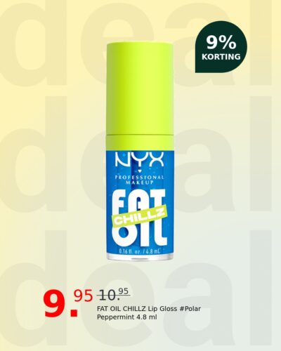 FAT OIL CHILLZ Lip Gloss #Polar Peppermint 4.8 ml
