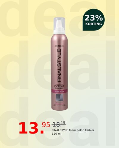 FINALSTYLE foam color #silver 320 ml