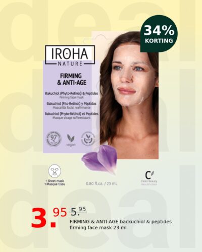 FIRMING & ANTI-AGE backuchiol & peptides firming face mask 23 ml