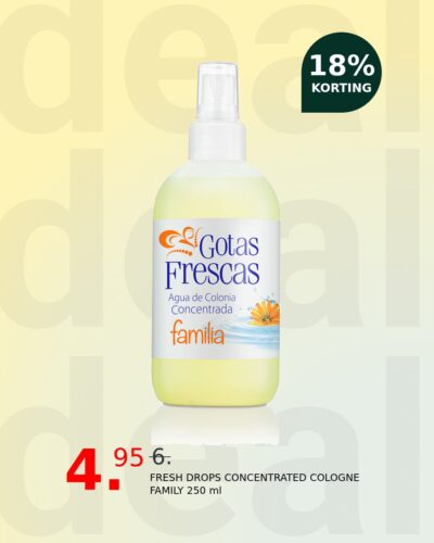 FRESH DROPS CONCENTRATED COLOGNE FAMILY 250 ml