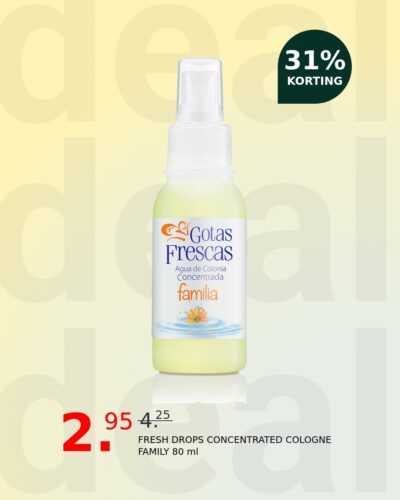 FRESH DROPS CONCENTRATED COLOGNE FAMILY 80 ml