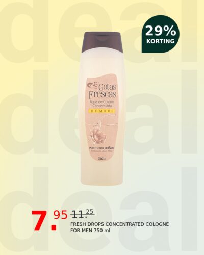 FRESH DROPS CONCENTRATED COLOGNE FOR MEN 750 ml