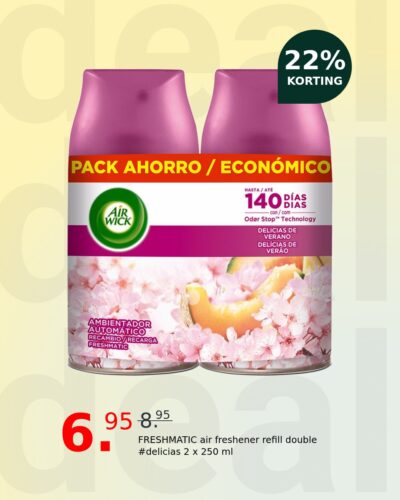 FRESHMATIC air freshener refill double #delicias 2 x 250 ml
