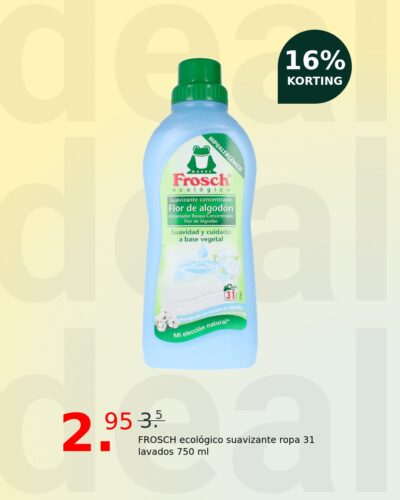 FROSCH ecológico suavizante ropa 31 lavados 750 ml