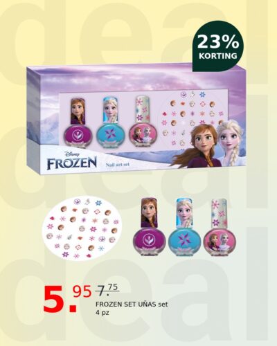 FROZEN SET UÑAS set 4 pz