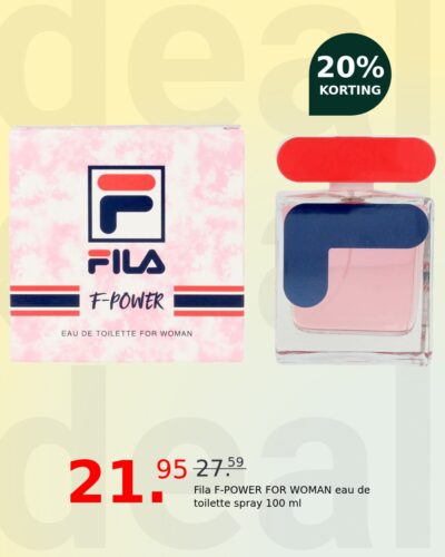 Fila F-POWER FOR WOMAN eau de toilette spray 100 ml