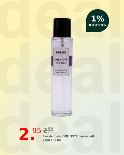 Flor de mayo ONE NOTE berries edt vapo 100 ml