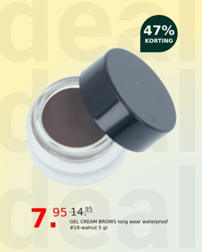 GEL CREAM BROWS long wear waterproof #18-walnut 5 gr