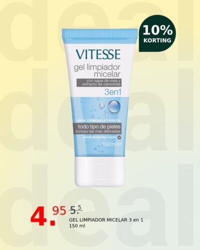 GEL LIMPIADOR MICELAR 3 en 1 150 ml