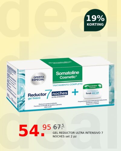 GEL REDUCTOR ULTRA INTENSIVO 7 NOCHES set 2 pz