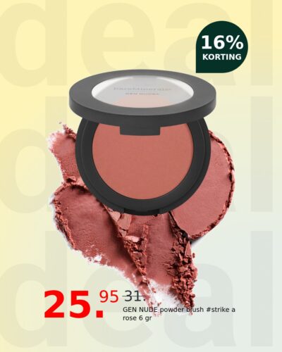 GEN NUDE powder blush #strike a rose 6 gr