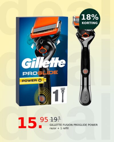 GILLETTE FUSION PROGLIDE POWER razor + 1 refill