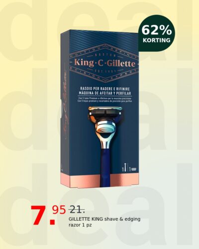 GILLETTE KING shave & edging razor 1 pz