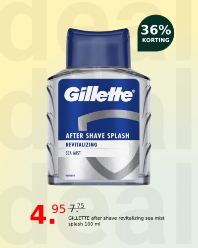 GILLETTE after shave revitalizing sea mist splash 100 ml