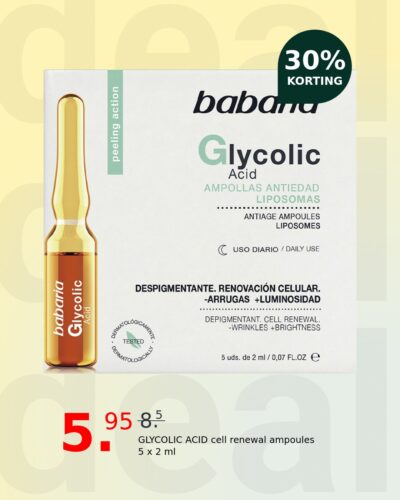 GLYCOLIC ACID cell renewal ampoules 5 x 2 ml