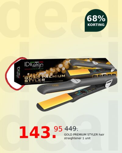 GOLD PREMIUM STYLER hair straightener 1 unit