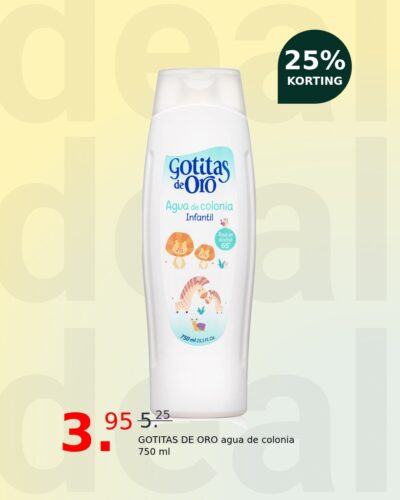 GOTITAS DE ORO agua de colonia 750 ml