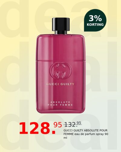 GUCCI GUILTY ABSOLUTE POUR FEMME eau de parfum spray 90 ml