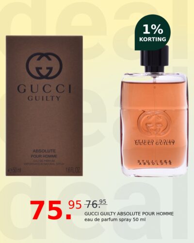 GUCCI GUILTY ABSOLUTE POUR HOMME eau de parfum spray 50 ml