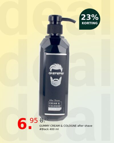 GUMMY CREAM & COLOGNE after shave #Black 400 ml
