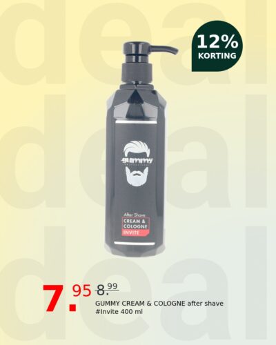 GUMMY CREAM & COLOGNE after shave #Invite 400 ml