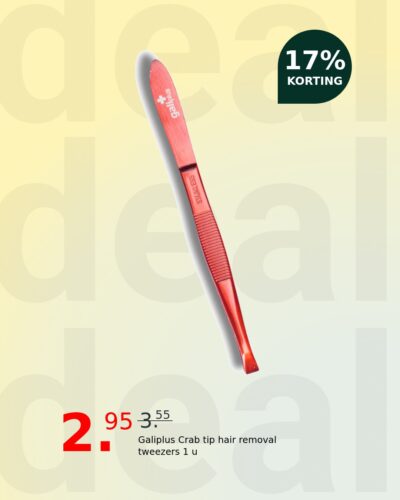 Galiplus Crab tip hair removal tweezers 1 u