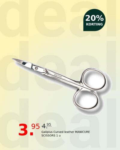 Galiplus Curved leather MANICURE SCISSORS 1 u