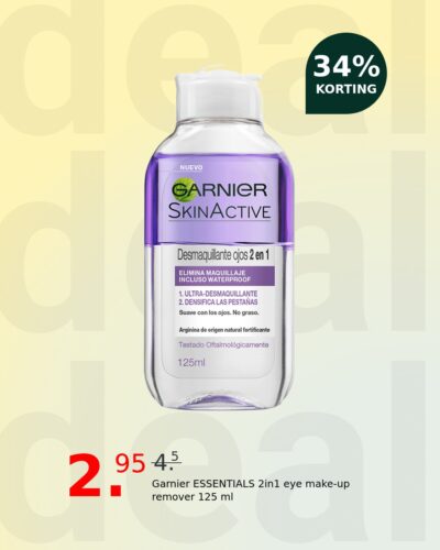 Garnier ESSENTIALS 2in1 eye make-up remover 125 ml