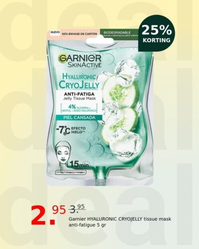 Garnier HYALURONIC CRYOJELLY tissue mask anti-fatigue 5 gr