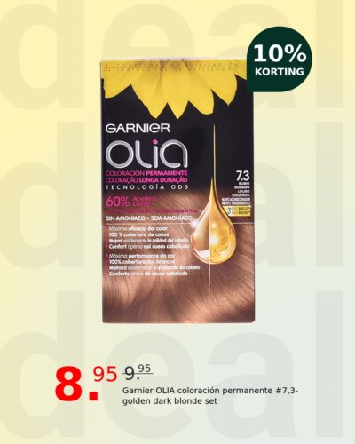 Garnier OLIA coloración permanente #7,3-golden dark blonde set