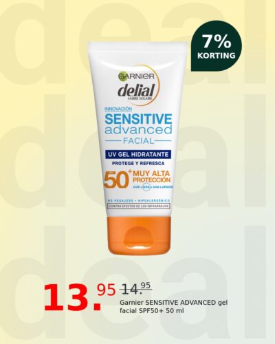 Garnier SENSITIVE ADVANCED gel facial SPF50+ 50 ml