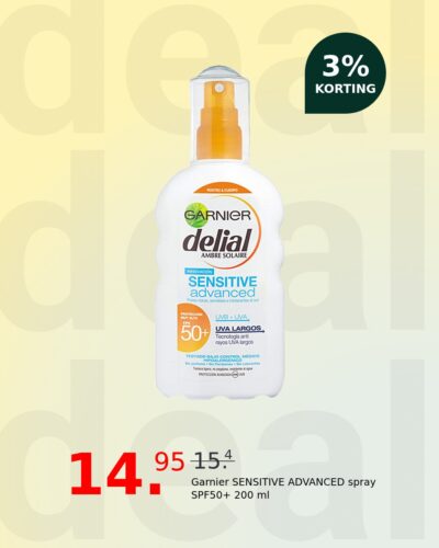 Garnier SENSITIVE ADVANCED spray SPF50+ 200 ml