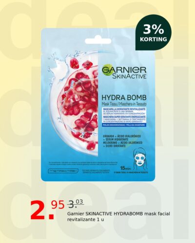 Garnier SKINACTIVE HYDRABOMB mask facial revitalizante 1 u