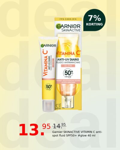 Garnier SKINACTIVE VITAMIN C anti-spot fluid SPF50+ #glow 40 ml