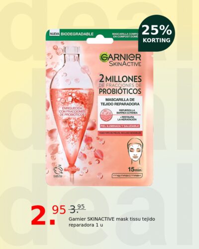 Garnier SKINACTIVE mask tissu tejido reparadora 1 u
